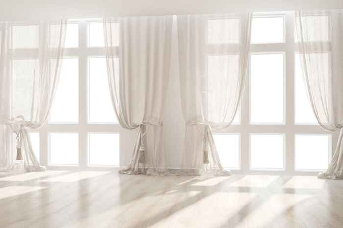 How to decorate above window curtains