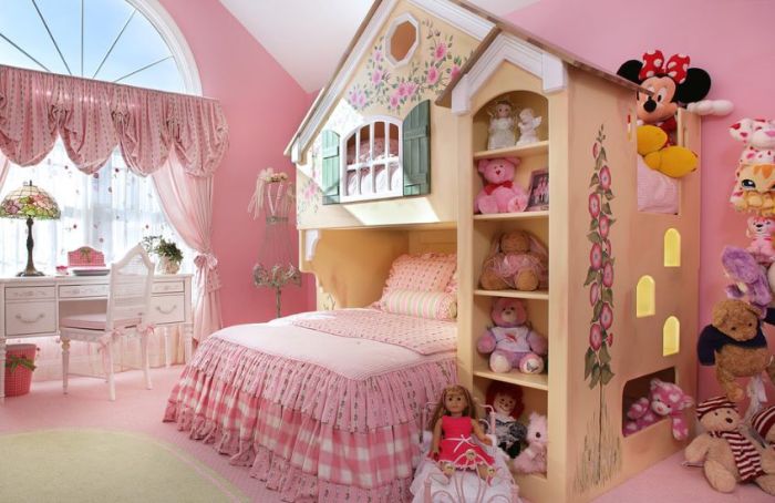 Camerette belles bambine bambina decoist habitaciones kinderzimmergestaltung chambre babyzimmer kinderbett princesse deavita schloss principessa