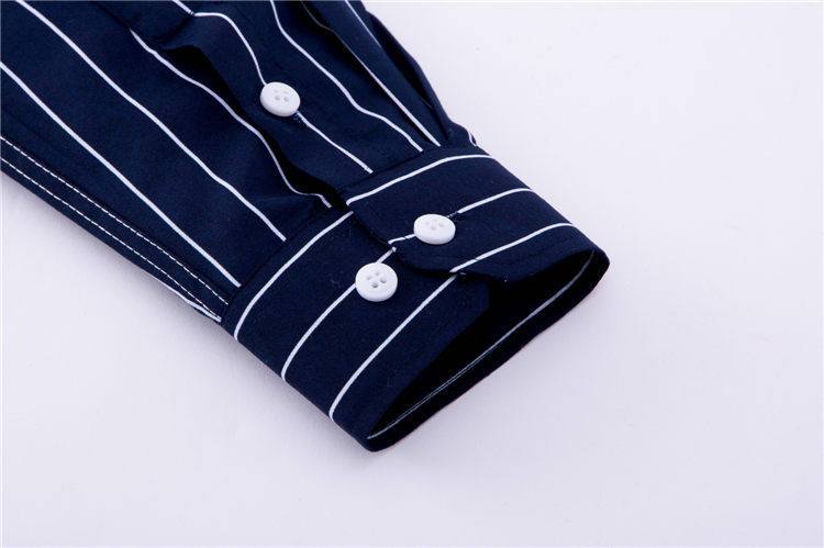 Mens Blue Pinstripe Dress Shirt – Perfect for Stylish Gentlemen